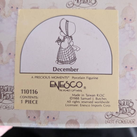 Enesco Other - Enesco Precious Moments December Figurine